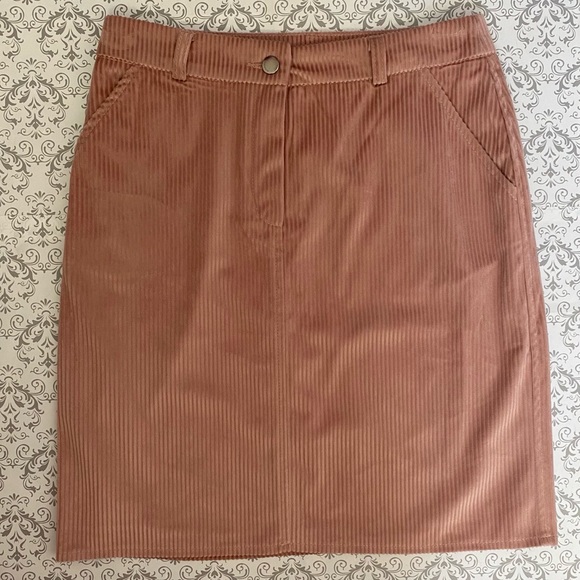 🎀Blush Cord Skirt - Picture 2 of 4